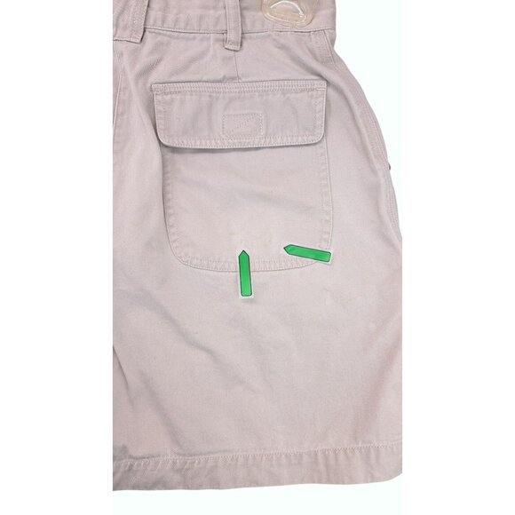 Vintage Marsh Landing Petite Khaki Cargo Shorts Women Size 6P Tan 6 Pockets - Picture 8 of 8